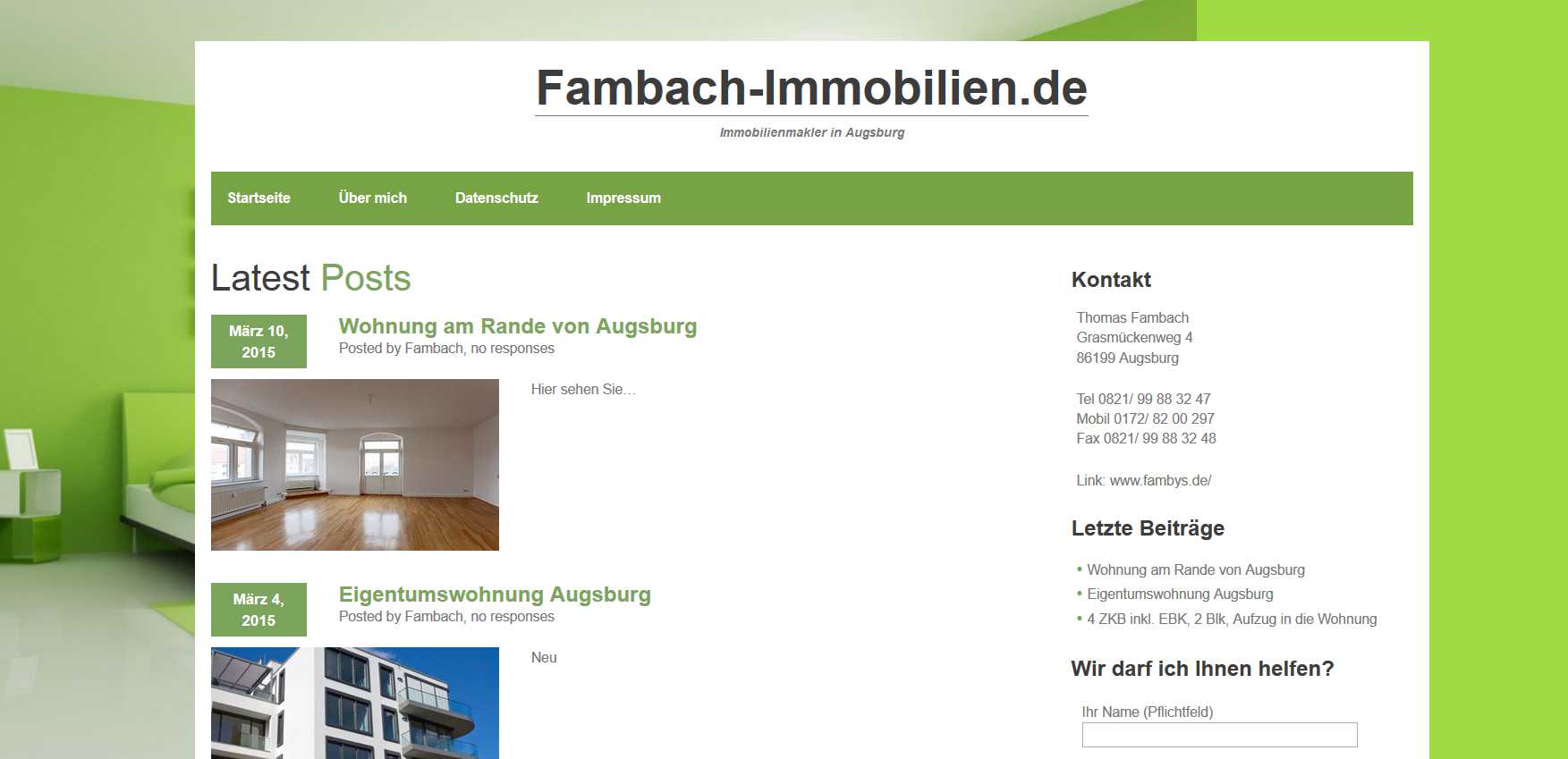 Fambach Immobilien in Augsburg